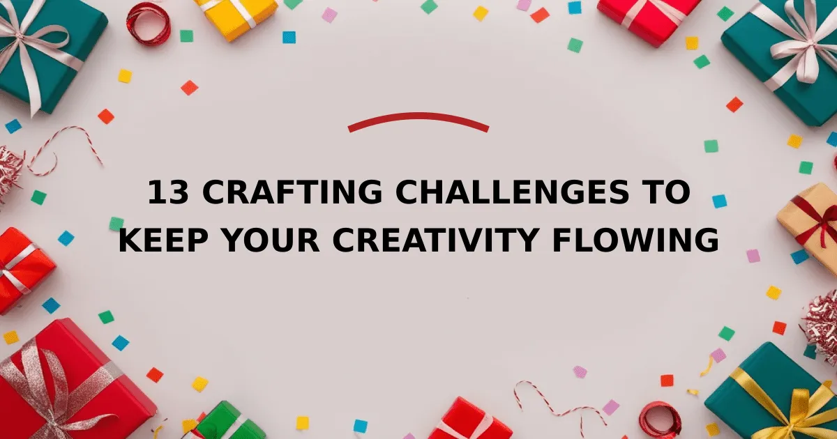 13 Crafting Challenges to Keep Your Creativity Flowing